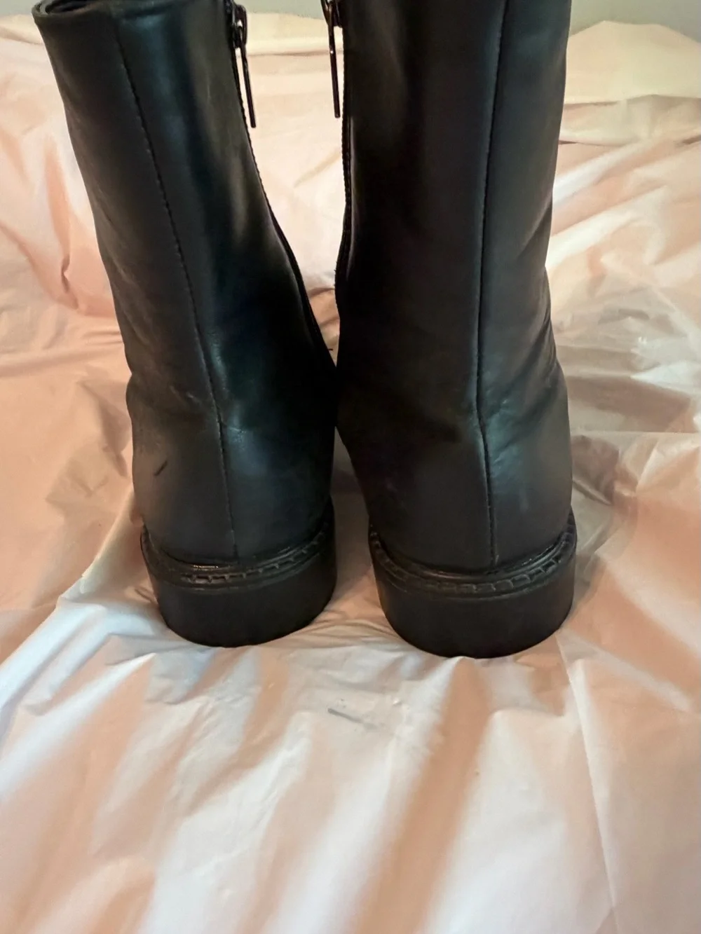 Men’s Blondo Black Leather Biker Slip-On Boots size 9.5